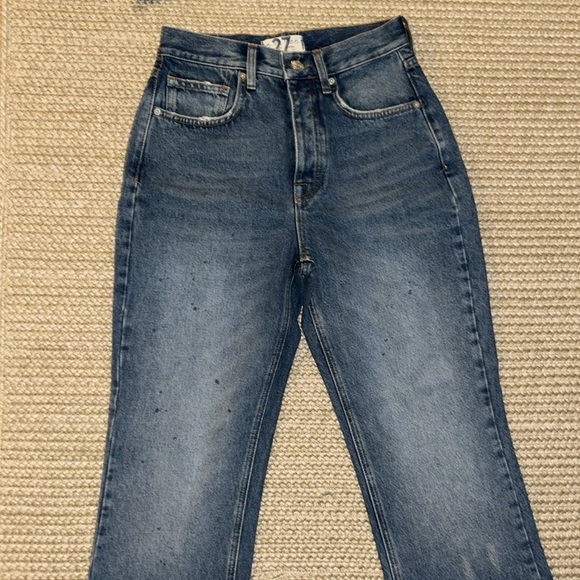 Free People High Waist Denim Shaggy Jeans Sz 27 - Picture 5 of 13